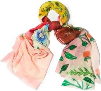 Saachi Spring Print Scarf in Light Pink Multi at Nordstrom Rack