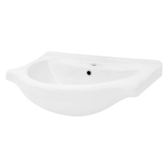 ECD Germany Lavabo cer&aacute;mica lavamanos com&uacute;n pila aseo de ba&ntilde;o blanco