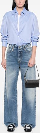 Gucci Tweedehands Mini Leren Blondie Barrel Schoudertas