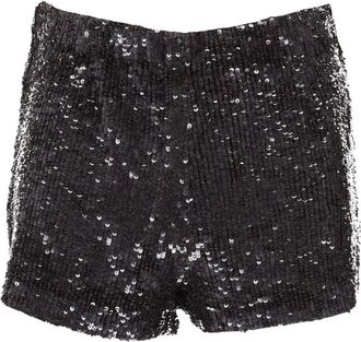 P.A.R.O.S.H. sequined shorts - Black