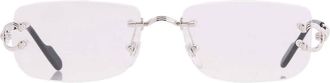 Cartier Demo Rectangular Mens Eyeglasses CT0563O 002 56