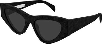 Gucci Sunglasses, unisex, Black, Size: 53 MM Linea Institutional Logo Sunglasses