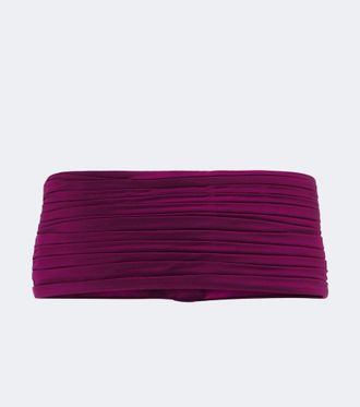 Valentino Garavani Pliss&eacute; satin belt