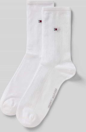 Tommy Hilfiger Socken aus Lyocell-Mix im 2er-Pack in Weiss, Gr&ouml;&szlig;e 35-38