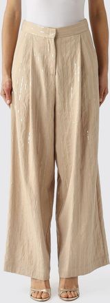 Meimeij Pantaloni a gamba larga Meimeij in misto viscosa con paillettes