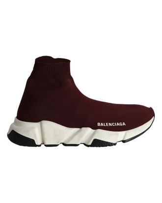 Balenciaga Pre-owned Womens Speed Sneakers in Burgundy - Size EU 37