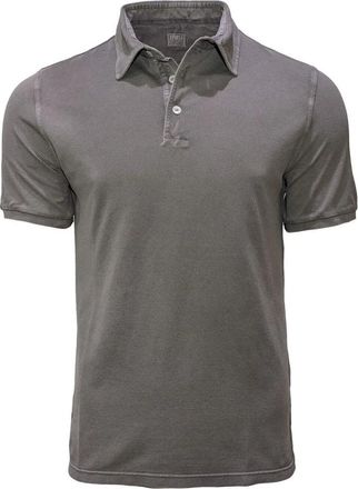 Fedeli Granite North Polo met korte mouwen - Heren - Polos - Grijs - XL - Katoen - Tops