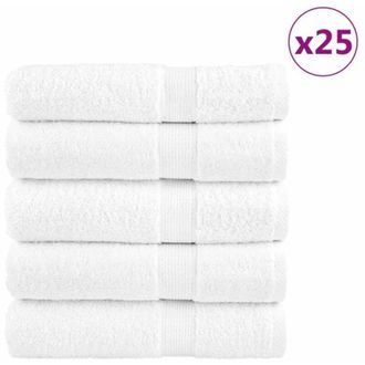vidaXL Vidaxl - Toallas De Ba&ntilde;o Solund 25 Unidades Blanco 100x150 Cm 600 Gsm