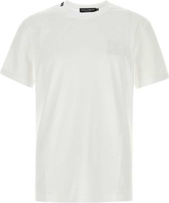 Dolce & Gabbana White Crew Neck T-Shirt