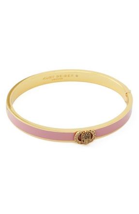 Kurt Geiger Chelsea Enamel Hinged Bangle in Light Pink at Nordstrom