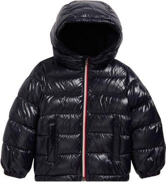 Moncler Kids New Aubert Down Jacket in Navy at Nordstrom, Size 18-24M