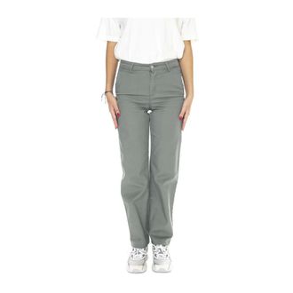 Carhartt Work in Progress Dames, Broeken, Grijs, Maat: W28 Katoen