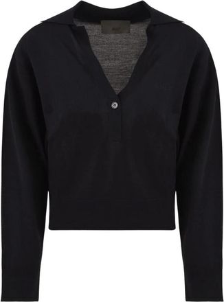 Akep Polo Nina con logo - - Tops - Donna - Blu - M