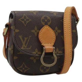 Louis Vuitton Pre-owned Mini Saint Cloud Schoudertas - Dames - Pre-owned - Bruin - Maat: ONE Size Leer