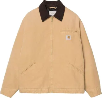 Carhartt Work in Progress OG Detroit Jacket WIP Dusty Hamilton Brown Tobacco Stone Canvas I035614-3WQ-4O