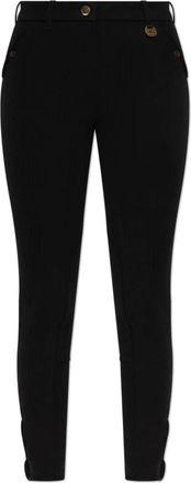 Burberry Anne Broeken - Dames - Slim Fit Broeken - Zwart - XS - Katoen - Broeken