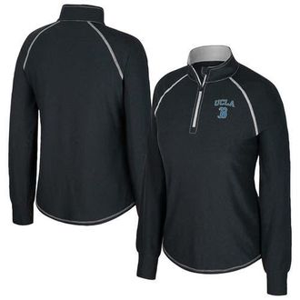 Colosseum Womens Colosseum Black UCLA Bruins Bikram Raglan Quarter-Zip Top at Nordstrom, Size Xx-Large