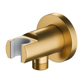 Omnires Omnires - Codo De Pared Con Soporte, Oro Cepillado 8873glb