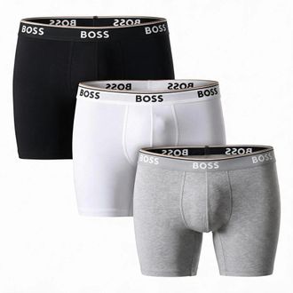 HUGO BOSS Ondergoed, Heren, Veelkleurig, XL, Katoen, Power Long Boxer Briefs