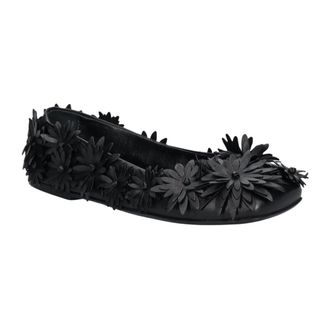 AGL Ceramic Full Flowers Ballerinas - Dames - Schoenen - Zwart - Maat: 40 EU Leer
