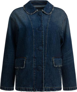 Prada Jack met Peter Pan kraag - Blauw