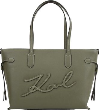 Karl Lagerfeld Tassen, Dames, Groen, ONE Size, klxav mirum tote Verde