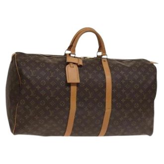 Louis Vuitton Pre-owned Weekend Bags, female, Brown, Size: ONE SIZE Pre-owned Canvas Weekend Bag