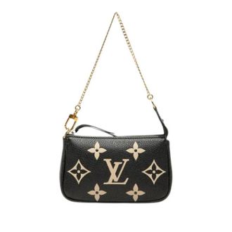 Louis Vuitton Pre-owned Mini Pochette Accessoires - Dames - Vintage Schoudertas - Zwart - ONE Size - Leer - Vintage