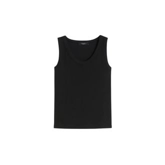 Max Mara Sleeveless Tops, female, Black, Size: XS Wkdmultic Top