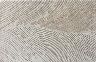 Vente-Unique Alfombra de lana con relieve hecha a mano - 160 x 230 cm - 2200g/m2 - Marfil - SERAPHINA