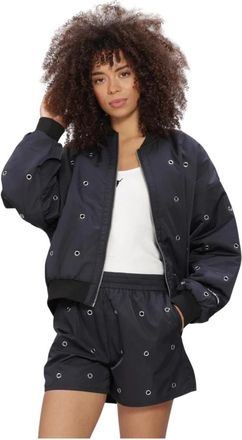 ALIX The Label Eyelet Bomber - Dames - Bomber jackets - Zwart - XL - Jassen