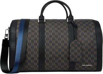 Karl Lagerfeld monogram-pattern bag - Black