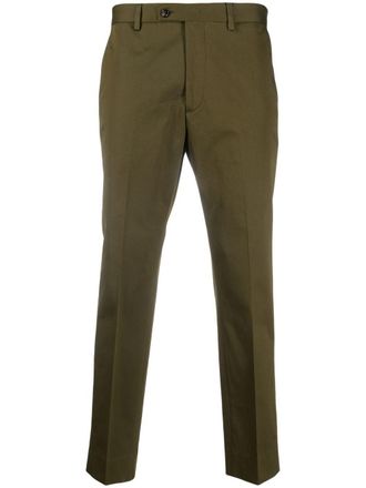 Dell'Oglio cropped leg trousers - Green