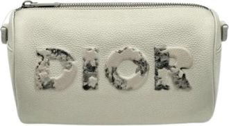 Dior Pre-owned Limited Edition White Bag - Heren - Vintage Schoudertas - Beige - ONE Size - Leer - Vintage
