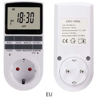 OEM (1 Unidad) Enchufe Digital Programable Con Temporizador De Cuenta Regresiva, Temporizador Digital Diario/semanal, Programador De Enchufe El&eacute;ctrico Con