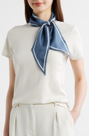 Vince Stripe Silk Scarf in Azul at Nordstrom