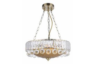 Reality Lampadario Cristallo Rotondo Glamour Irsina &Oslash;40 3xe27 Reality