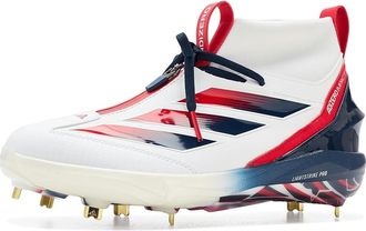 adidas Adizero Impact+ 2.0 Bsb Usa Baseball Shoes Mens Shoes White/Team Navy Blue/Team Collegiate Red : 10.5 D - Medium, Rubber