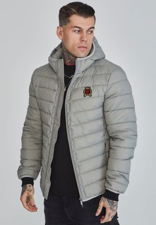 Siksilk Mens Grey Bubble Jacket L