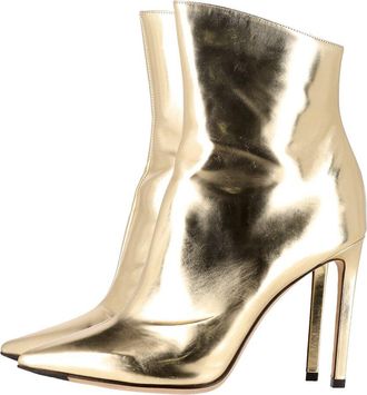 Jimmy Choo London Womens Leather Hurley 100 Ankle Boot (Authentic Pre-Loved)