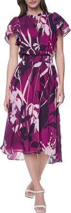DKNY Fit & Flare Midi Dress