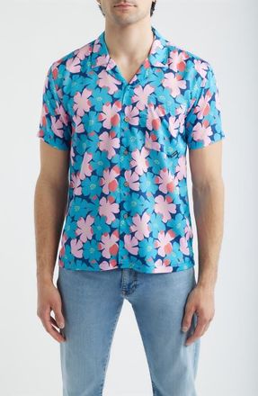 Boardies Floral Camp Shirt in Multi at Nordstrom, Size Xx-Large