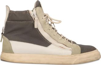 Giuseppe Zanotti leather sneakers - Grey