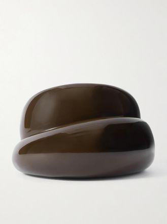 Julietta Bracciale Rigido In Resina Leto - Marrone