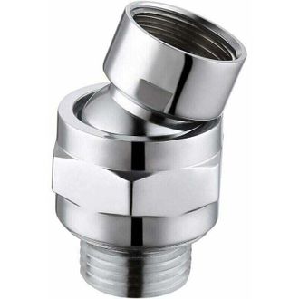 OEM Conector Para Brazo De Ducha, R&oacute;tula Giratoria De Lat&oacute;n Ajustable Universal G1/2 Cromada - Crezuo