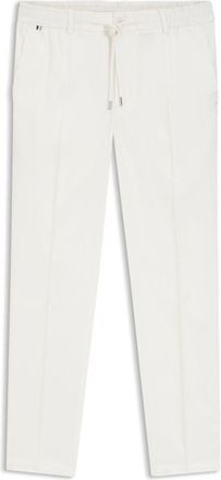 BOSS Modern-fit trousers in a linen blend