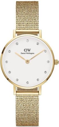 Daniel Wellington Petite Pressed Evergold 28mm - women - stainless steel - One Size - White