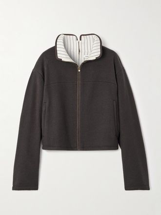 Carven Giacca In Feltro Di Lana - Marrone