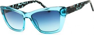 DKNY DK554S 430 Crystal Turquoise/Blue Gradient