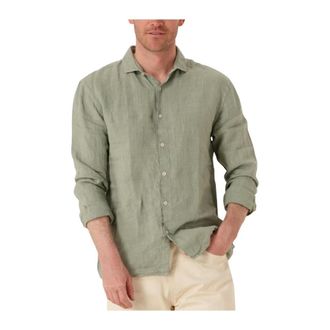 The Goodpeople Heren, Overhemden, Groen, Maat: M Katoen